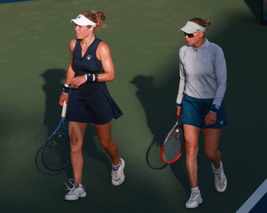 Laura Siegemund (GER), Vera Zvonareva, Damen Doppel, Ladies Doubles Dubai Duty Free Tennis Championships, Dubai, U.A.E., Copyright: xJuergenxHasenkopfx