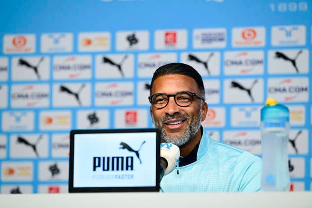 FOOTBALL : Presentation Habib Beye - 19 02 2026 - Marseille press conference, PK, Pressekonferenz of Habib Beye, new coach of Olympique de Marseille, on February, 19 2026 at the Robert Louis Dreyfus Centre. MarseilleFrance  Copyright: xWilliamxCannarellax