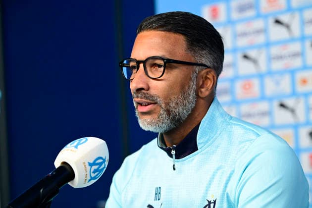 FOOTBALL : Presentation Habib Beye - 19 02 2026 - Marseille press conference, PK, Pressekonferenz of Habib Beye, new coach of Olympique de Marseille, on February, 19 2026 at the Robert Louis Dreyfus Centre. MarseilleFrance  Copyright: xWilliamxCannarellax
