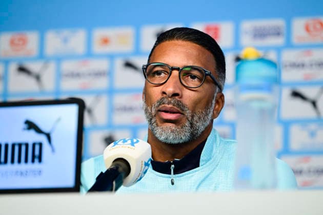 FOOTBALL : Presentation Habib Beye - 19 02 2026 - Marseille press conference, PK, Pressekonferenz of Habib Beye, new coach of Olympique de Marseille, on February, 19 2026 at the Robert Louis Dreyfus Centre. MarseilleFrance  Copyright: xWilliamxCannarellax