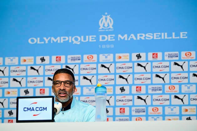 FOOTBALL : Presentation Habib Beye - 19 02 2026 - Marseille press conference, PK, Pressekonferenz of Habib Beye, new coach of Olympique de Marseille, on February, 19 2026 at the Robert Louis Dreyfus Centre. MarseilleFrance  Copyright: xWilliamxCannarellax