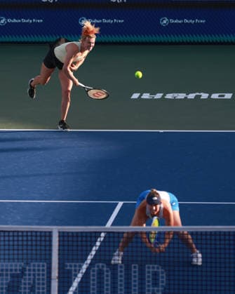 Storm Hunter, Katerina Siniakova, Damen Doppel, Ladies Doubles Dubai Duty Free Tennis Championships, Dubai, U.A.E., Copyright: xJuergenxHasenkopfx