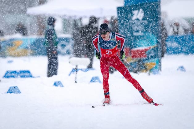 OLYMPICS - Winter Olympic Games, Olympische Spiele, Olympia, OS Milano Cortina 2026 TESERO,ITALY,19.FEB.26 - OLYMPICS, NORDIC SKIING, NORDIC COMBINED, CROSS COUNTRY - Winter Olympic Games Milano Cortina 2026, team sprint, 2x7.5km. Image shows Andreas Skoglund (NOR).  GEPAxpictures xMatthiasxTrinkl