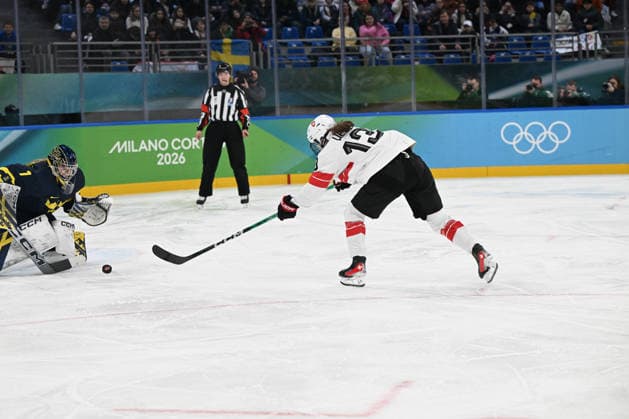 WEY Ivana (SUI) hit the penality during Women s Ice hockey, Eishockey - Bronze Medal - Switzerland vs Sweden, Olympic Winter games, Winterspiele,Spiele, Summer games Milano-Cortina 2026 in Milano, Italy, February 19 2026  Copyright: xFilippoxTomasi IPAxSportx xipa-agency.netx xx IPA_71732132 IPA_Agency_IPA71732132