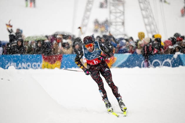 RYDZEK Johannes (Deutschland), ITA, Olympische Spiele Milano Cortina 2026, Olympia, Nordische Kombination, Teamsprint, 2 x 7,5 km Langlauf, 19.02.2026 ITA, Olympische Spiele Milano Cortina 2026, Olympia, Nordische Kombination, Teamsprint, 2 x 7,5 km Langlauf, 19.02.2026 Tesero *** RYDZEK Johannes Germany , ITA, Olympic Games Milano Cortina 2026, Olympic Games, Nordic combined, team sprint, 2 x 7.5 km cross-country skiing, 19 02 2026 ITA, Olympic Games Milano Cortina 2026, Olympic Games, Nordic combined, team sprint, 2 x 7.5 km cross-country skiing, 19 02 2026 Tesero Copyright: xEibner-Pressefoto Memmlerx EP_MMR