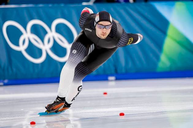 Hendrik Dombek of Germany Men s 1500m, Milano Cortina 2026 Winter Olympics: Day 13, Speed skating, Eisschnelllauf - Milano Cortina 2026 Winter Olympics: Day 13, Milano Speed Skating Stadium, February 19, 2026, Milan, Italy.