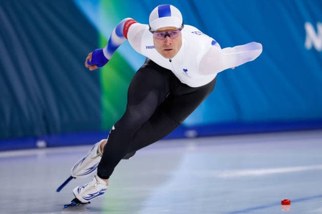 2026-02-19 Speed skating, Eisschnelllauf - Milano Cortina 2026 Winter Olympics - Day 13 MILAN, ITALY - FEBRUARY 19: Marten Liiv of Estonia competing in the Men s 1500m during Day 13 of Speed Skating - Milano Cortina 2026 Winter Olympics at Milano Speed Skating Stadium on February 19, 2026 in Milan, Italy. (Photo by Joris Verwijst BSR Agency) Milan Italy Content not available for redistribution in The Netherlands directly or indirectly through any third parties. Copyright: xBSRxAgencyx
