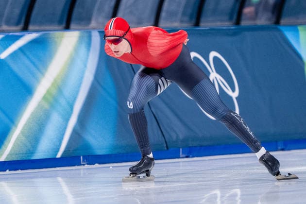 2026-02-19 - Milano Cortina 2026 Winter Olympics Speed skating, Eisschnelllauf 1500m Men MILAN, ITALY - FEBRUARY 19: Didrik Eng Strand of Norway during the Speed Skating 1500m Men on day 15 of the Milano Cortina 2026 Winter Olympics at the Milano Speed Skating Arena on February 19, 2026 in Milan, Italy Milan Milano Speed Skating Arena Italy Content not available for redistribution in The Netherlands directly or indirectly through any third parties. Copyright: xAndrexWeeningx