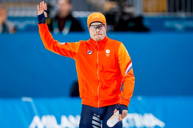 Joep Wennemars of the Netherlands wave before Men s 1500m, Milano Cortina 2026 Winter Olympics: Day 13, Speed skating, Eisschnelllauf - Milano Cortina 2026 Winter Olympics: Day 13, Milano Speed Skating Stadium, February 19, 2026, Milan, Italy.