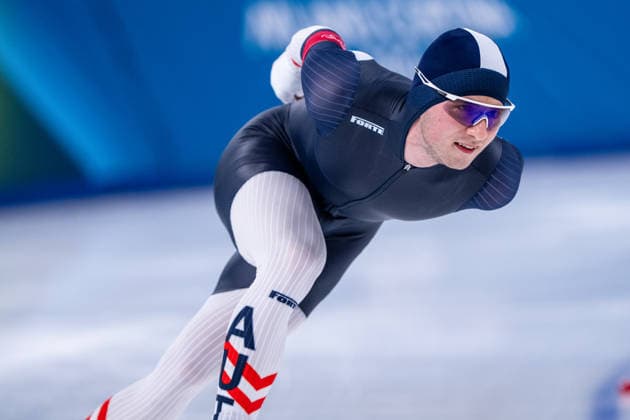 2026-02-19 - Milano Cortina 2026 Winter Olympics Speed skating, Eisschnelllauf 1500m Men MILAN, ITALY - FEBRUARY 19: Alexander Farthofer of Austria during the Speed Skating 1500m Men on day 15 of the Milano Cortina 2026 Winter Olympics at the Milano Speed Skating Arena on February 19, 2026 in Milan, Italy Milan Milano Speed Skating Arena Italy Content not available for redistribution in The Netherlands directly or indirectly through any third parties. Copyright: xAndrexWeeningx