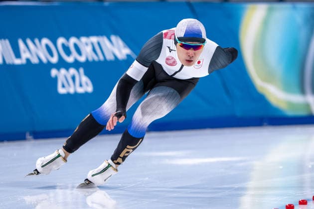 2026-02-19 - Milano Cortina 2026 Winter Olympics Speed skating, Eisschnelllauf 1500m Men MILAN, ITALY - FEBRUARY 19: Motonaga Arito of Japan during the Speed Skating 1500m Men on day 15 of the Milano Cortina 2026 Winter Olympics at the Milano Speed Skating Arena on February 19, 2026 in Milan, Italy Milan Milano Speed Skating Arena Italy Content not available for redistribution in The Netherlands directly or indirectly through any third parties. Copyright: xAndrexWeeningx