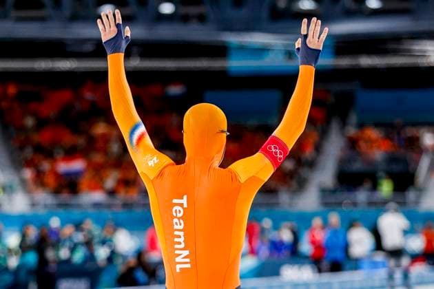 Joep Wennemars of the Netherlands wave before Men s 1500m, Milano Cortina 2026 Winter Olympics: Day 13, Speed skating, Eisschnelllauf - Milano Cortina 2026 Winter Olympics: Day 13, Milano Speed Skating Stadium, February 19, 2026, Milan, Italy.