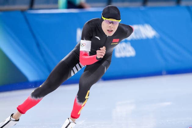 2026-02-19 - Milano Cortina 2026 Winter Olympics Speed skating, Eisschnelllauf 1500m Men MILAN, ITALY - FEBRUARY 19: Hanbin Liu of China during the Speed Skating 1500m Men on day 15 of the Milano Cortina 2026 Winter Olympics at the Milano Speed Skating Arena on February 19, 2026 in Milan, Italy Milan Milano Speed Skating Arena Italy Content not available for redistribution in The Netherlands directly or indirectly through any third parties. Copyright: xAndrexWeeningx