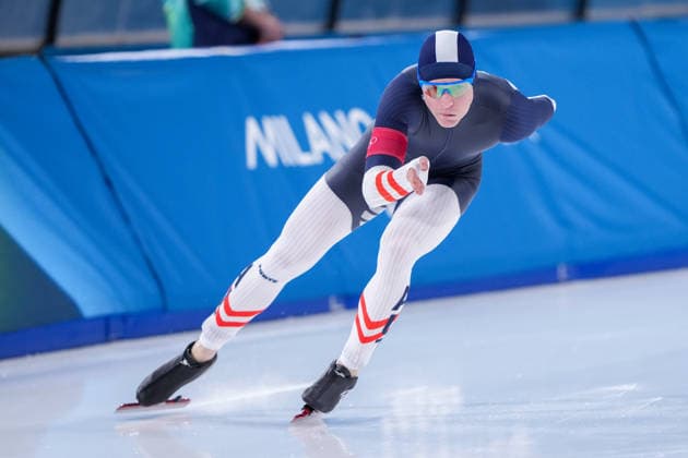 2026-02-19 - Milano Cortina 2026 Winter Olympics Speed skating, Eisschnelllauf 1500m Men MILAN, ITALY - FEBRUARY 19: Gabriel Odor of Austria during the Speed Skating 1500m Men on day 15 of the Milano Cortina 2026 Winter Olympics at the Milano Speed Skating Arena on February 19, 2026 in Milan, Italy Milan Milano Speed Skating Arena Italy Content not available for redistribution in The Netherlands directly or indirectly through any third parties. Copyright: xAndrexWeeningx