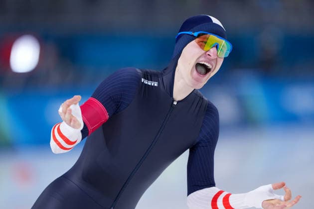 2026-02-19 - Milano Cortina 2026 Winter Olympics Speed skating, Eisschnelllauf 1500m Men MILAN, ITALY - FEBRUARY 19: Gabriel Odor of Austria during the Speed Skating 1500m Men on day 15 of the Milano Cortina 2026 Winter Olympics at the Milano Speed Skating Arena on February 19, 2026 in Milan, Italy Milan Milano Speed Skating Arena Italy Content not available for redistribution in The Netherlands directly or indirectly through any third parties. Copyright: xAndrexWeeningx