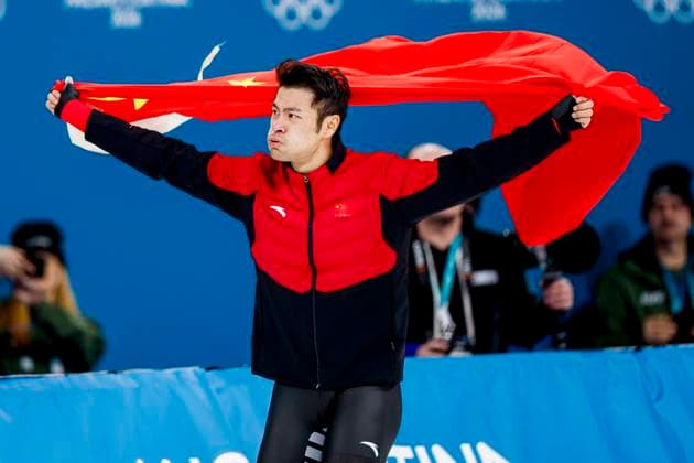 winner Zhongyan Ning of China celebrates after Men s 1500m, Milano Cortina 2026 Winter Olympics: Day 13, Speed skating, Eisschnelllauf - Milano Cortina 2026 Winter Olympics: Day 13, Milano Speed Skating Stadium, February 19, 2026, Milan, Italy.