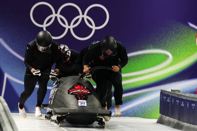 Milano Cortina 2026 - XXV Olympic Winter games, Winterspiele,Spiele, Summer games Cortina D Ampezzo - Italy Thursday , February 19 , 2026 Bobsleigh - Men s 4-man - Official training AUSTIN Taylor (CAN)  Copyright: xLucianoxMariaxBisi IPAxSportx xipa-agency.netx xx IPA_71737333 IPA_Agency_IPA71737333
