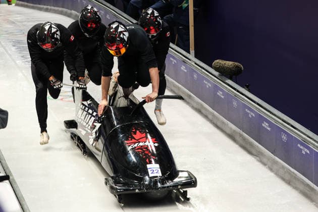 Milano Cortina 2026 - XXV Olympic Winter games, Winterspiele,Spiele, Summer games Cortina D Ampezzo - Italy Thursday , February 19 , 2026 Bobsleigh - Men s 4-man - Official training DEARBORN Jay (CAN)  Copyright: xLucianoxMariaxBisi IPAxSportx xipa-agency.netx xx IPA_71737315 IPA_Agency_IPA71737315