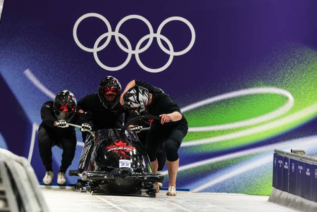 Milano Cortina 2026 - XXV Olympic Winter games, Winterspiele,Spiele, Summer games Cortina D Ampezzo - Italy Thursday , February 19 , 2026 Bobsleigh - Men s 4-man - Official training DEARBORN Jay (CAN)  Copyright: xLucianoxMariaxBisi IPAxSportx xipa-agency.netx xx IPA_71737324 IPA_Agency_IPA71737324
