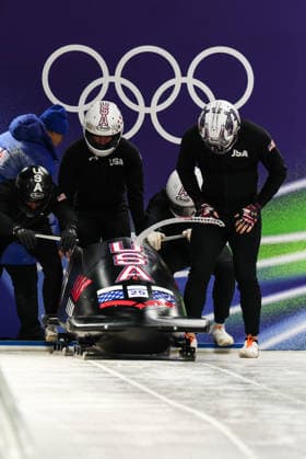 Milano Cortina 2026 - XXV Olympic Winter games, Winterspiele,Spiele, Summer games Cortina D Ampezzo - Italy Thursday , February 19 , 2026 Bobsleigh - Men s 4-man - Official training HORN Kristopher (USA)  Copyright: xLucianoxMariaxBisi IPAxSportx xipa-agency.netx xx IPA_71737369 IPA_Agency_IPA71737369
