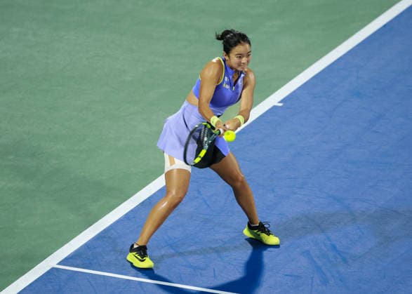 Alexandra Eala (PHI), Dubai Duty Free Tennis Championships, Dubai, U.A.E., Copyright: xJuergenxHasenkopfx