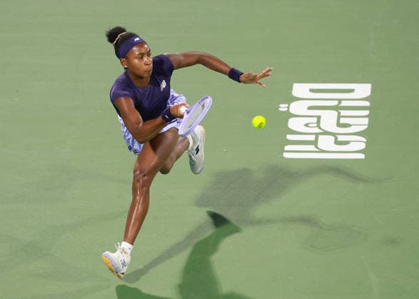Coco Gauff, Dubai Duty Free Tennis Championships, Dubai, U.A.E., Copyright: xJuergenxHasenkopfx
