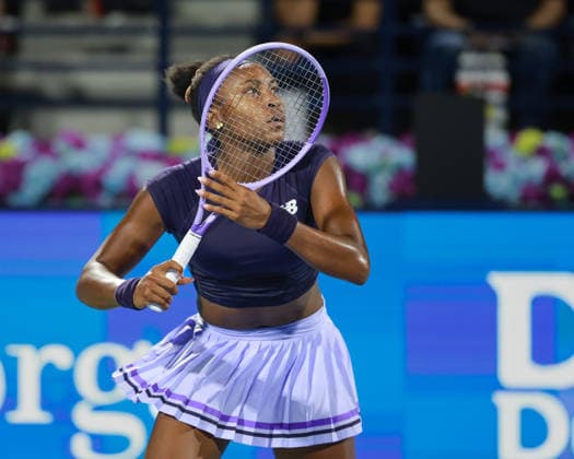 Coco Gauff, Dubai Duty Free Tennis Championships, Dubai, U.A.E., Copyright: xJuergenxHasenkopfx