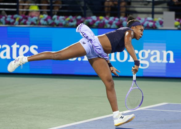 Coco Gauff, Dubai Duty Free Tennis Championships, Dubai, U.A.E., Copyright: xJuergenxHasenkopfx