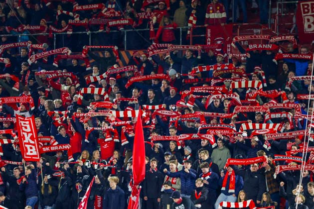 UEFA Europa League SK Brann Bologna Bergen 20260219 Brann supporters in the UEFA Europa Leauge match between SK Brann and Bologna at Brann Stadium Photo Paul S Amundsen NTB Bergen Norway EDITORIAL USE ONLY RESTRICTED USE FOR BETTING COMPANIES  Copyright: xPaulxS.xAmundsenx xNTBx