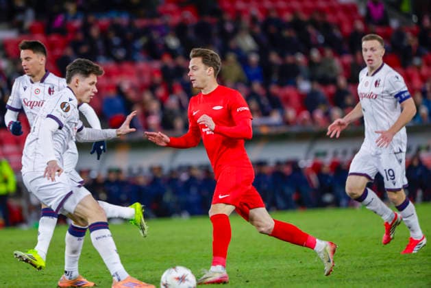 UEFA Europa League SK Brann Bologna Bergen 20260219 Branns Felix Horn Myhre in the UEFA Europa League match between SK Brann and Bologna at Brann Stadium Photo Paul S Amundsen NTB Bergen Norway EDITORIAL USE ONLY RESTRICTED USE FOR BETTING COMPANIES  Copyright: xPaulxS.xAmundsenx xNTBx