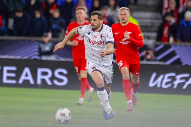 UEFA Europa League SK Brann Bologna Bergen 20260219 Bolognas Remo Freuler in the UEFA Europa League match between SK Brann and Bologna at Brann Stadium Photo Paul S Amundsen NTB Bergen Norway EDITORIAL USE ONLY RESTRICTED USE FOR BETTING COMPANIES  Copyright: xPaulxS.xAmundsenx xNTBx