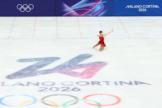 February 19, 2026, Milan, Lombardy, Italy: ADELIIA PETROSIAN of Individual Neutral Athletes (AIN) warms up before skating her Women s Single Skating free program in the Figure skating, Eiskunstlauf at the Milano Cortina 2026 Winter Olympic Games, Olympische Spiele, Olympia, OS Olympics 2026: Milano Cortina: Figure Skating Women Single Skating  - ZUMAc179 20260219_oly_c179_090 Copyright: xMickaelxChavetx