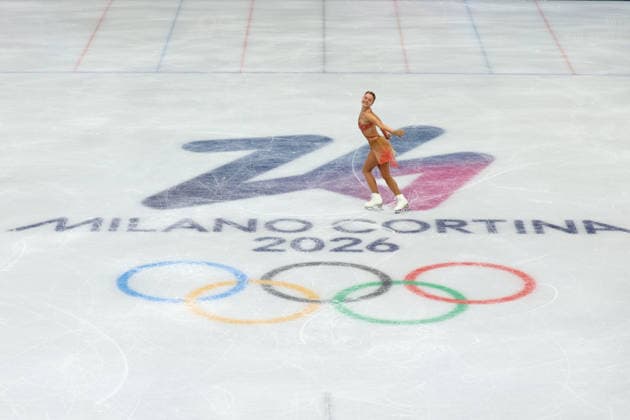February 19, 2026, Milan, Lombardy, Italy: LOENA HENDRICKX of Belgium warms up before skating her Women s Single Skating free program in the Figure skating, Eiskunstlauf at the Milano Cortina 2026 Winter Olympic Games, Olympische Spiele, Olympia, OS Olympics 2026: Milano Cortina: Figure Skating Women Single Skating  - ZUMAc179 20260219_oly_c179_094 Copyright: xMickaelxChavetx
