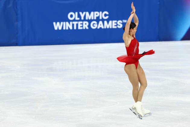 February 19, 2026, Milan, Lombardy, Italy: ADELIIA PETROSIAN of Individual Neutral Athletes (AIN) warms up before skating her Women s Single Skating free program in the Figure skating, Eiskunstlauf at the Milano Cortina 2026 Winter Olympic Games, Olympische Spiele, Olympia, OS Milan Italy - ZUMAc179 20260219_oly_c179_088 Copyright: xMickaelxChavetx