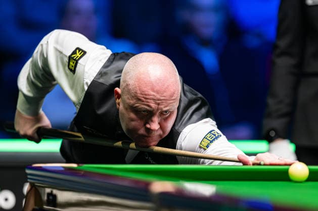 19th February 2026; Telford International Centre, Telford, England: 2026 The Players Championship, Day 3; John Higgins in action at the table in his quarter final match against Chris Wakelin  GodfreyxPitt