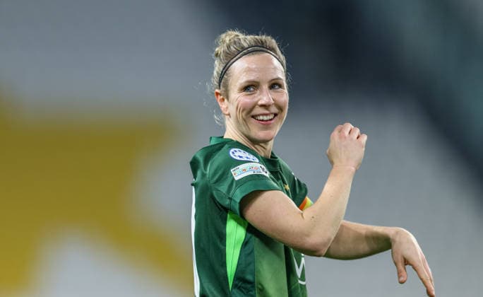 ITA, Wolfsburg, Juventus Turin vs VfL Wolfsburg, Women s Champions League, Fussball, UEFA, Spielzeit 2025 2026, Allianz Stadium, Playoffs, Rückspiel im Bild: Svenja Huth (VfL Wolfsburg Frauen 10), Emotionen, Freude DFB DFL REGULATIONS PROHIBIT ANY USE OF PHOTOGRAPHS AS IMAGE SEQUENCES AND OR QUASI-VIDEO, 19.02.2026 Copyright: HMBxMedia HendrikxHamelau