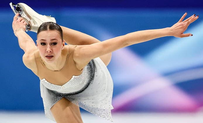 ITALY, MILAN - FEBRUARY 19, 2026: Livia Kaiser of Switzerland performs her routine in the women s singles free skating programme at the 2026 Winter Olympic Games, Olympische Spiele, Olympia, OS at Milano Ice Skating Arena. Peter Kovalev TASS  88961545