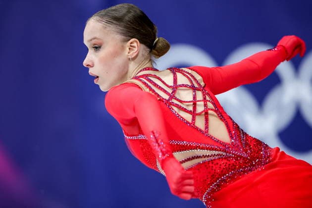 ITALY, MILAN - FEBRUARY 19, 2026: Mariia Seniuk of Israel performs her routine in the women s singles free skating programme at the 2026 Winter Olympic Games, Olympische Spiele, Olympia, OS at Milano Ice Skating Arena. Peter Kovalev TASS  88961858