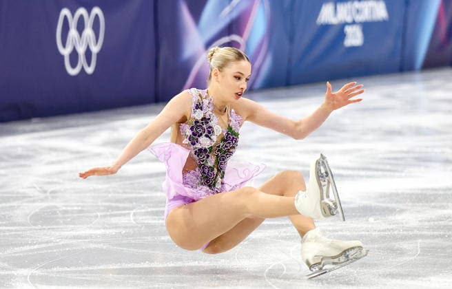 ITALY, MILAN - FEBRUARY 19, 2026: Kimmy Repond of Switzerland performs her routine in the women s singles free skating programme at the 2026 Winter Olympic Games, Olympische Spiele, Olympia, OS at Milano Ice Skating Arena. Peter Kovalev TASS  88962304