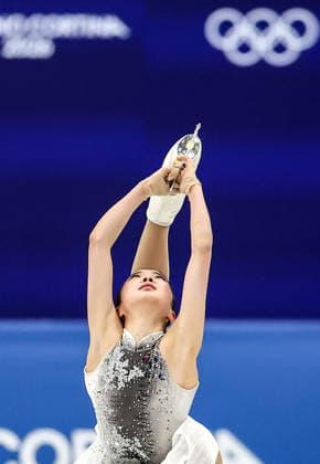 ITALY, MILAN - FEBRUARY 19, 2026: Ruiyang Zhang of China performs her routine in the women s singles free skating programme at the 2026 Winter Olympic Games, Olympische Spiele, Olympia, OS at Milano Ice Skating Arena. Peter Kovalev TASS  88962528