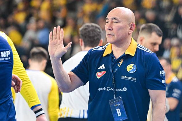KIELCE 19.02.2026 MECZ 11. KOLEJKA LIGA MISTRZOW PILKA RECZNA MEZCZYZN SEZON 2025 2026 INDUSTRIA KIELCE - ONE VESZPREM HC --- MENS HALDBALL EHF CHAMPIONS LEAGUE SEASON 2025 2026 MATCH: INDUSTRIA KIELCE - ONE VESZPREM HC TALANT DUJSHEBAEV FOT. MICHAL TRZPIS 400MM.PL NEWSPIX.PL --- newspix.pl 