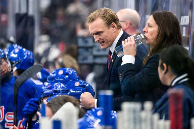 260219 Head coach John Wroblewski of USA in the women s Ice hockey, Eishockey final game between USA and Canada during day 13 of the 2026 Winter Olympics on February 19, 2026 in Milan. Photo: Carl Sandin BILDBYRAN kod CS EW0643 ishockey ice hockey Olympic Games, Olympische Spiele, Olympia, OS olympics winter olympics os ol olympiska spel vinter-os olympiske leker milano cortina 2026 milan cortina 2026 milano cortina 2026 olympic games milano cortina 2026 winter olympic games milano cortina-os milano cortina-ol vinter-ol 13 bbeng dam usa kanada canada final *** 260219 Head coach John Wroblewski of USA in the women s ice hockey final game between USA and Canada during day 13 of the 2026 Winter Olympics on February 19, 2026 in Milan Photo Carl Sandin BILDBYRAN kod CS EW0643 ishockey ice hockey olympic games olympics winter olympics os ol olympiska spel vinter os olympiske leker milano cortina 2026 milan cortina 2026 milano cortina 2026 olympic games milano cortina 2026 winter olympic games milano cortina os milano cortina ol vinter ol 13 bbeng dam usa kanada canada final  Copyright: CARLxSANDIN BB260219CS085