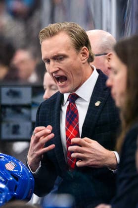 260219 Head coach John Wroblewski of USA in the women s Ice hockey, Eishockey final game between USA and Canada during day 13 of the 2026 Winter Olympics on February 19, 2026 in Milan. Photo: Carl Sandin BILDBYRAN kod CS EW0643 ishockey ice hockey Olympic Games, Olympische Spiele, Olympia, OS olympics winter olympics os ol olympiska spel vinter-os olympiske leker milano cortina 2026 milan cortina 2026 milano cortina 2026 olympic games milano cortina 2026 winter olympic games milano cortina-os milano cortina-ol vinter-ol 13 bbeng dam usa kanada canada final *** 260219 Head coach John Wroblewski of USA in the women s ice hockey final game between USA and Canada during day 13 of the 2026 Winter Olympics on February 19, 2026 in Milan Photo Carl Sandin BILDBYRAN kod CS EW0643 ishockey ice hockey olympic games olympics winter olympics os ol olympiska spel vinter os olympiske leker milano cortina 2026 milan cortina 2026 milano cortina 2026 olympic games milano cortina 2026 winter olympic games milano cortina os milano cortina ol vinter ol 13 bbeng dam usa kanada canada final  Copyright: CARLxSANDIN BB260219CS086