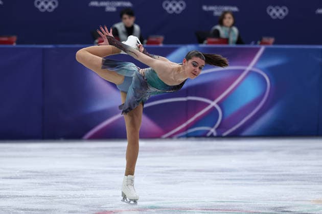 Lara Naki Gutmann (ITA) during the Olympic Winter games, Winterspiele,Spiele, Summer games Milano-Cortina 2026, Figure skating, Eiskunstlauf Women Single Skating on February 19, 2026 at Milano Ice Skating Arena in Milan  Copyright: xFabrizioxCarabelli IPAxSportx xipa-agency.netx xx IPA_71742929 IPA_Agency_IPA71742929
