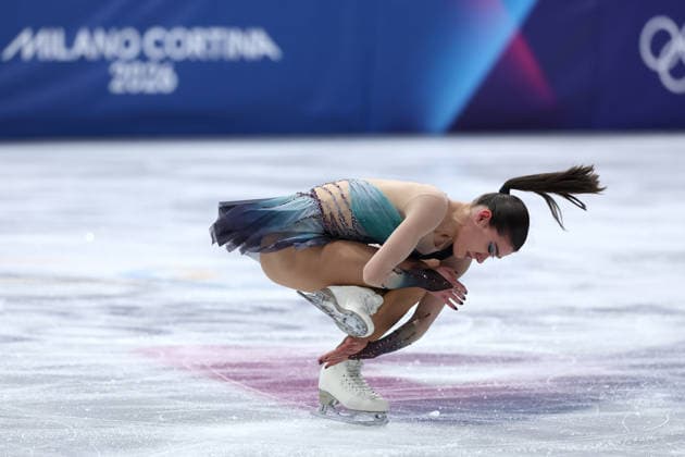 Lara Naki Gutmann (ITA) during the Olympic Winter games, Winterspiele,Spiele, Summer games Milano-Cortina 2026, Figure skating, Eiskunstlauf Women Single Skating on February 19, 2026 at Milano Ice Skating Arena in Milan  Copyright: xFabrizioxCarabelli IPAxSportx xipa-agency.netx xx IPA_71742955 IPA_Agency_IPA71742955