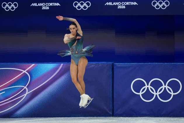 Lara Naki Gutmann during the Women™s Figure skating, Eiskunstlauf at the 2026 Winter Olympics, Milan, Italy, Thursday , Feb. 19, 2026. (Gian Mattia D Alberto LaPresse)  Copyright: xGianxMattiaxD Alberto LaPressex