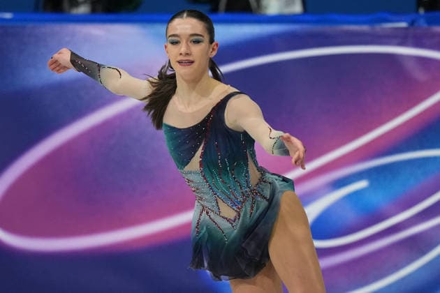 Lara Naki Gutmann during the Women™s Figure skating, Eiskunstlauf at the 2026 Winter Olympics, Milan, Italy, Thursday , Feb. 19, 2026. (Gian Mattia D Alberto LaPresse)  Copyright: xGianxMattiaxD Alberto LaPressex