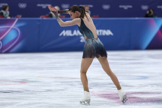 Lara Naki Gutmann (ITA) during the Olympic Winter games, Winterspiele,Spiele, Summer games Milano-Cortina 2026, Figure skating, Eiskunstlauf Women Single Skating on February 19, 2026 at Milano Ice Skating Arena in Milan  Copyright: xFabrizioxCarabelli IPAxSportx xipa-agency.netx xx IPA_71742963 IPA_Agency_IPA71742963