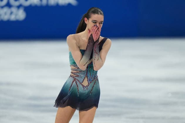 Lara Naki Gutmann during the Women™s Figure skating, Eiskunstlauf at the 2026 Winter Olympics, Milan, Italy, Thursday , Feb. 19, 2026. (Gian Mattia D Alberto LaPresse)  Copyright: xGianxMattiaxD Alberto LaPressex