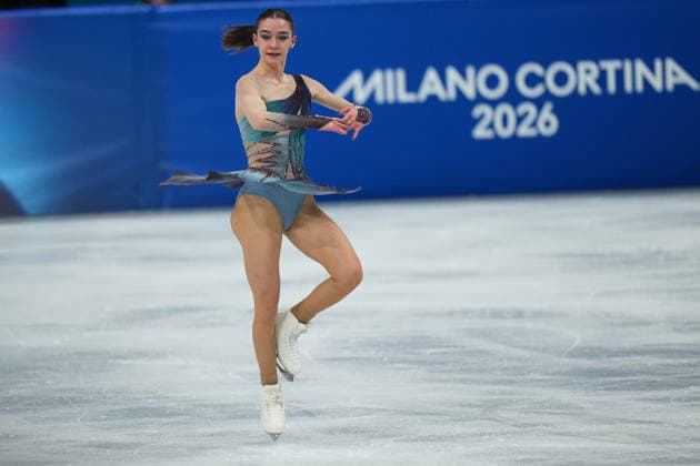 Lara Naki Gutmann during the Women™s Figure skating, Eiskunstlauf at the 2026 Winter Olympics, Milan, Italy, Thursday , Feb. 19, 2026. (Gian Mattia D Alberto LaPresse)  Copyright: xGianxMattiaxD Alberto LaPressex